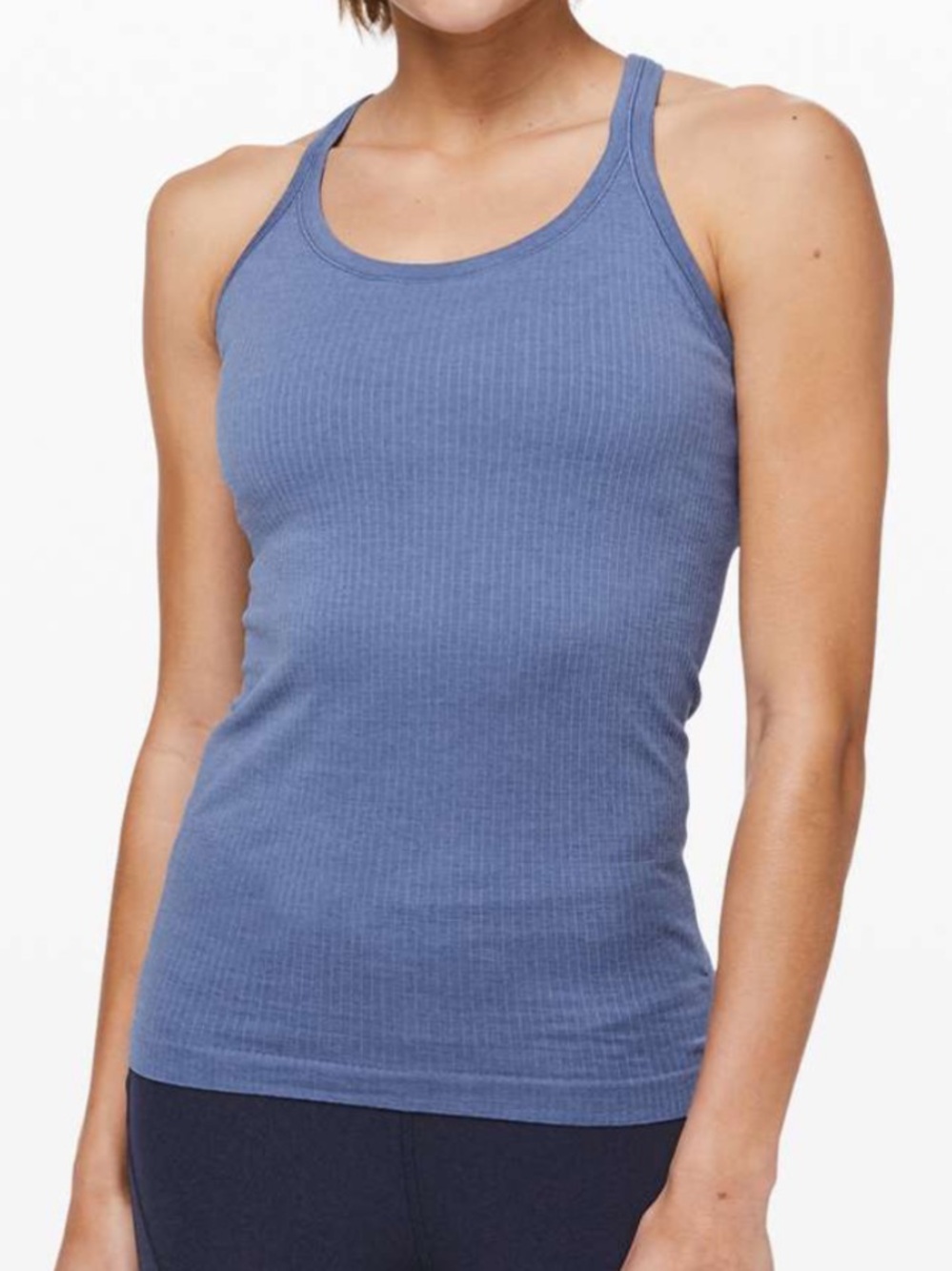LULULEMON Ebb To Street Tank II Oasis Blue with Bra and Racerback SZ 12 NWOT